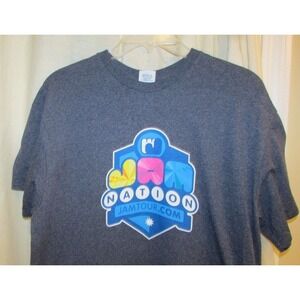 Winter 2015 Jam Nation large T-Shirt top heather blue men women unisex jamtour